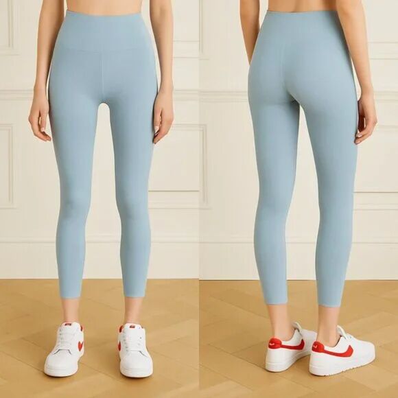 Girlfriend Collective Compressive Leggings Women’s Small Blue High Waist Cropped - Picture 1 of 11